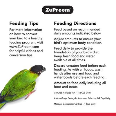 Show full view: ZuPreem VeggieBlend Flavor with Natural Flavor, Daily Parrot & Conure Food, 3.25-lb bag slide 5 of 7