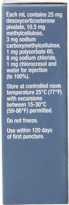 Show full view: Zycortal (desoxycorticosterone pivalate injectable suspension) Injectable for Dogs, 25-mg/mL, 4-mL slide 2 of 7