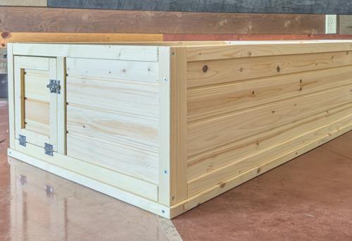 Show full view: Zylina 1 Bay Healthy Habitat Guinea Pig & Hedgehog Habitat, Natural Wood, 40 x 24 x 12-in slide 8 of 9