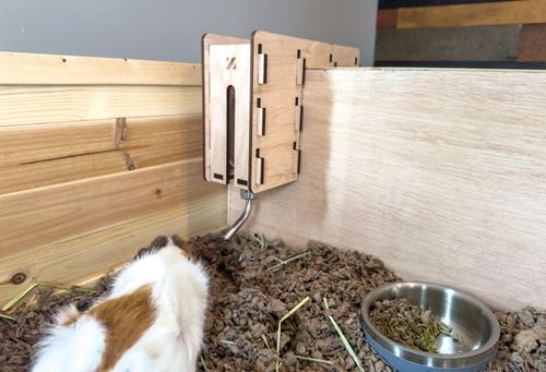Show full view: Zylina 1 Bay Healthy Habitat Guinea Pig & Hedgehog Habitat, Natural Wood, 40 x 24 x 12-in slide 7 of 9