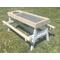 Show in main carousel: Zylina "Chick-nic" Picnic Table Chicken Feeder, Large, Tan slide 1 of 9