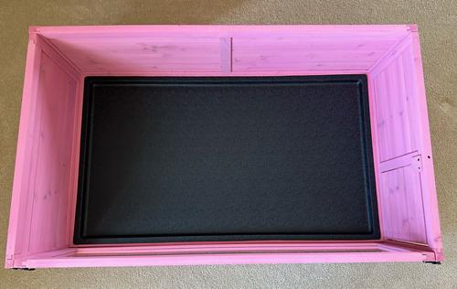 Show full view: Zylina Doll House Edition 1 Bay Healthy Habitat Guinea Pigs & Hedgehog Habitat, Pink, 40 x 24 x 12-in slide 3 of 10