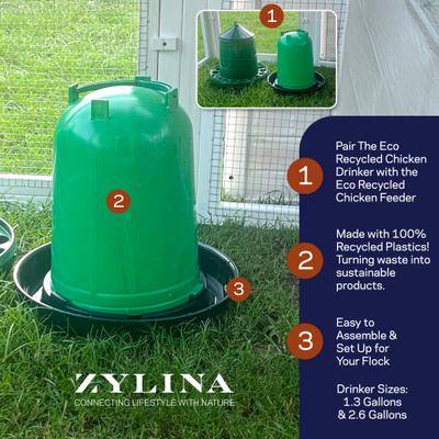 Show full view: Zylina Eco Recycled Chicken Waterer, 1.3-gal slide 2 of 8