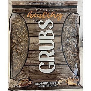 Zylina Healthy Grubs Black Soldier Fly Larvae Chicken Treats, 5-lb bag