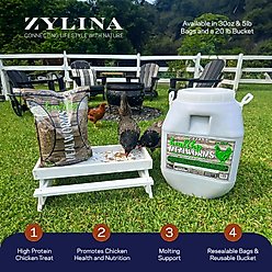 Zylina Healthy Mealworms Bird Treat, 20-lb jar slide 2 of 9