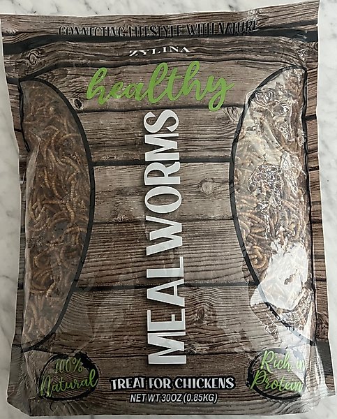 Show full view: Zylina Healthy Mealworms Chicken Treats, 10-oz bag slide 1 of 9