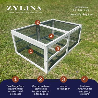 Show full view: Zylina Hobby Homestead Coop Extension Pen, Small slide 2 of 9