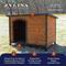 Show in main carousel: Zylina Large Cabin Asphalt Roof Pine Wood Outdoor Dog House, Brown, Medium slide 2 of 9