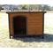Show in main carousel: Zylina Large Cabin Asphalt Roof Pine Wood Outdoor Dog House, Brown, Medium slide 3 of 9