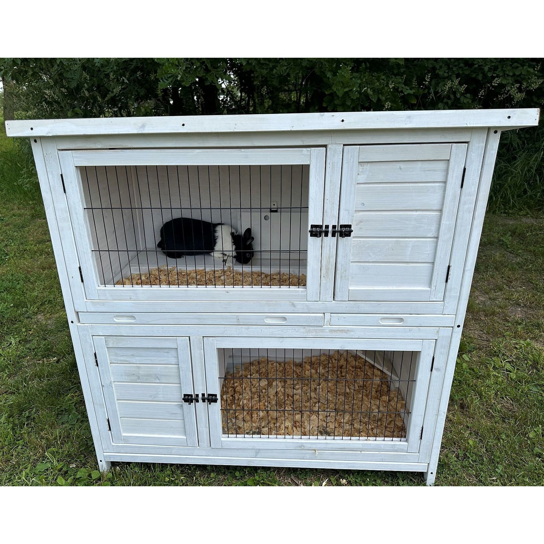 Zylina Modern 2 Story Rabbit High Rise Hutch