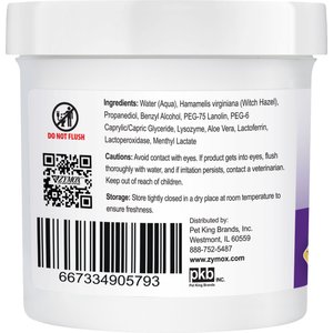 Zymox Advanced Enzymatic Dog & Cat Ear Wipes, 7.05-fl oz bottle, 100 count