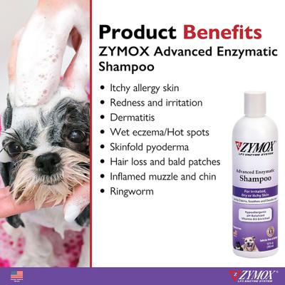 Show full view: Zymox Advanced Enzymatic Oatmeal Cat & Dog Shampoo, 128-fl oz bottle slide 3 of 8