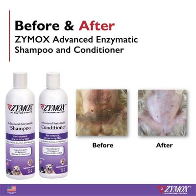 Show full view: Zymox Advanced Enzymatic Oatmeal Cat & Dog Shampoo, 128-fl oz bottle slide 5 of 8