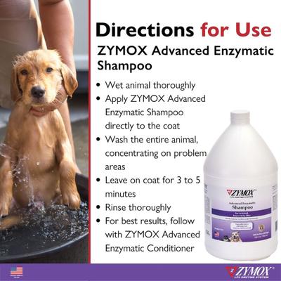 Show full view: Zymox Advanced Enzymatic Oatmeal Cat & Dog Shampoo, 12-fl oz bottle slide 7 of 8