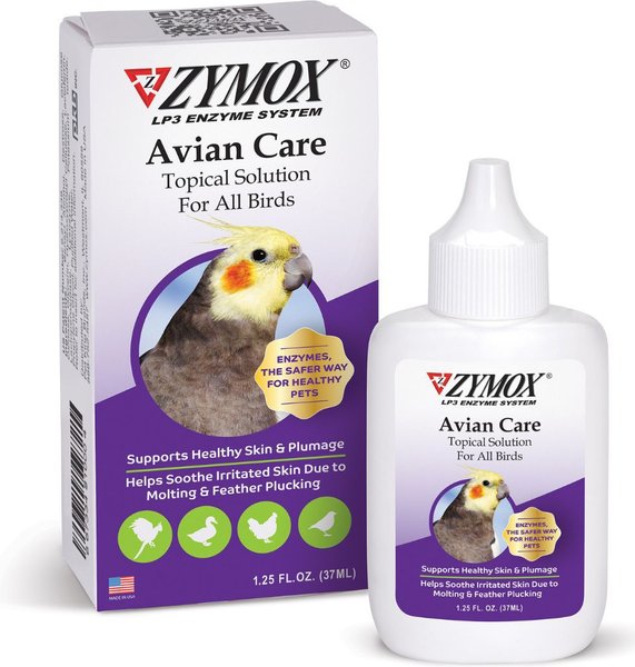 Zymox Avian Care Topical Skin Solution, 1.25-fl oz bottle