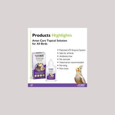 Show full view: Zymox Avian Care Topical Skin Solution, 1.25-fl oz bottle slide 3 of 5
