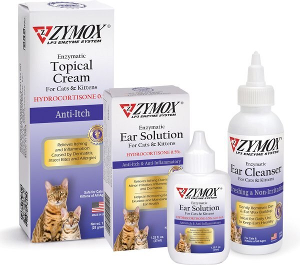 Zymox Enzymatic Cat & Kitten Ear Cleanser, 4-fl oz bottle