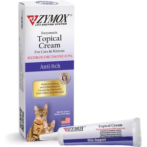 Zymox Enzymatic Cat & Kitten Topical Cream with 0.5% Hydrocortisone, 1-fl oz tube