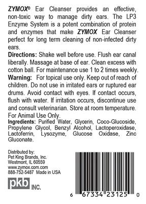 Show full view: Zymox Enzymatic Ear Cleanser for Dogs & Cats, 4-fl oz bottle slide 2 of 8