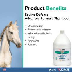 Zymox Equine Defense Advanced Formula Horse Shampoo, 128-fl oz bottle slide 2 of 5
