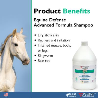 Show full view: Zymox Equine Defense Advanced Formula Horse Shampoo, 128-fl oz bottle slide 2 of 7