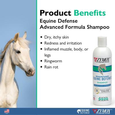 Show full view: Zymox Equine Defense Advanced Formula Horse Shampoo, 12-fl oz bottle slide 2 of 7