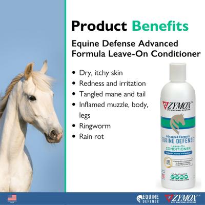Show full view: Zymox Equine Defense Advanced Formula Leave-On Horse Conditioner, 12-oz bottle slide 2 of 6
