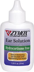 Zymox Hydrocortisone Free Dog & Cat Ear Infection Solution, 1.25-fl oz bottle