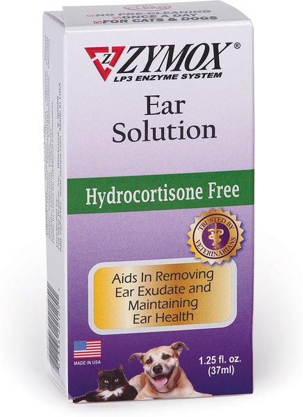 Zymox Hydrocortisone Free Dog & Cat Ear Infection Solution