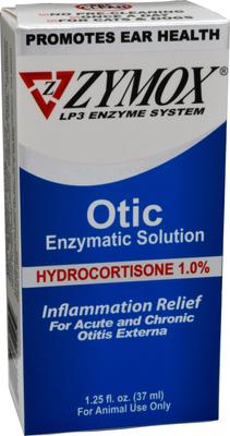 Show full view: Zymox Otic Dog & Cat Ear Infection Treatment with Hydrocortisone, 1.25-fl oz bottle slide 3 of 12