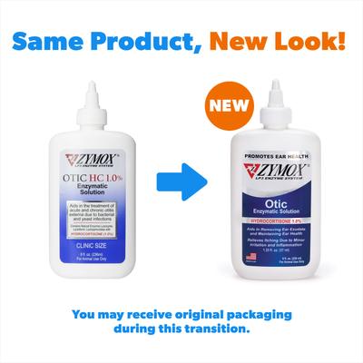 Show full view: Zymox Otic Dog & Cat Ear Infection Treatment with Hydrocortisone, 8-fl oz bottle slide 2 of 11
