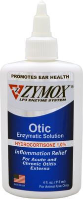 Show full view: Zymox Otic Ear Infection Treatment with Hydrocortisone, 4-fl oz bottle + Veterinary Strength Dog & Cat Ear Cleanser, 4-fl oz bottle slide 2 of 9