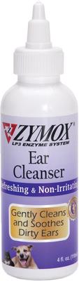 Show full view: Zymox Otic Ear Infection Treatment without Hydrocortisone, 1.25-fl oz bottle + Enzymatic Ear Cleanser for Dogs & Cats, 4-fl oz bottle slide 6 of 8