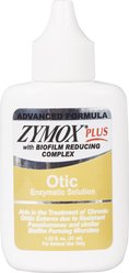 Zymox Plus Advanced Formula Otic Dog & Cat Ear Infection Solution, 1.25-fl oz bottle