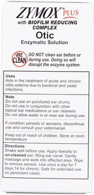 Show full view: Zymox Plus Advanced Formula Otic Dog & Cat Ear Infection Solution, 1.25-fl oz bottle slide 6 of 14