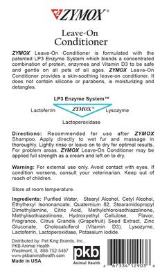 Show full view: Zymox Veterinary Strength Enzymatic Shampoo, 12-fl oz bottle + Dog & Cat Leave-on Conditioner, 12-fl oz bottle slide 7 of 9