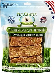 Pet Center Sliced Chicken Breast Tenders Dog Treats, 8-oz bag