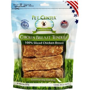 Pet Center Sliced Chicken Breast Tenders Dog Treats, 8-oz bag