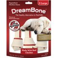 DreamBone Large Chicken Chew Bones Dog Treats, 3 count