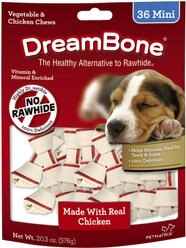 DreamBone Mini Chicken Chew Bones Dog Treats, 36 count