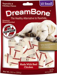 DreamBone Small Chicken Chew Bone Dog Treats, 10 count