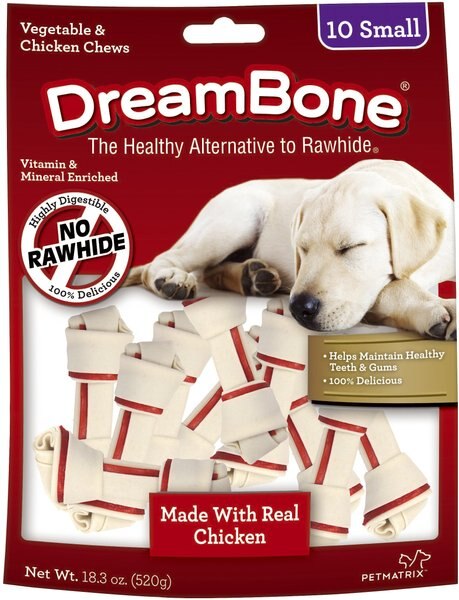 DreamBone Small Chicken Chew Bone Dog Treats, 10 count slide 1 of 6