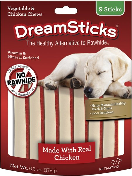 DreamBone DreamSticks Chicken Chews Dog Treats, 9 count slide 1 of 5