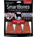 SmartBones Large Beef Chew Bones Dog Treats, 3 count
