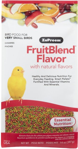 ZuPreem FruitBlend Flavor with Natural Flavors Daily Extra Small Bird Food, 0.875-lb bag slide 1 of 5