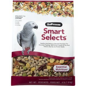ZuPreem Smart Selects Parrot & Conure Food, 4-lb bag