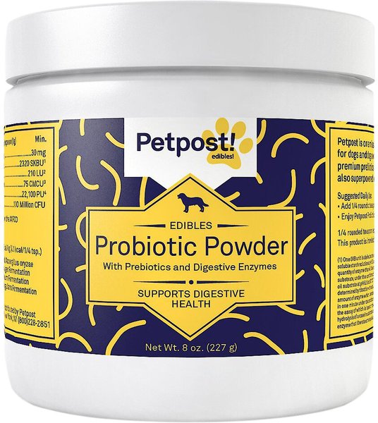 Petpost Probiotic Powder with Prebiotics & Digestive Enzymes for Dogs, 8-oz bottle slide 1 of 3