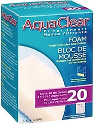 AquaClear Mini Foam Filter Insert, Size 20