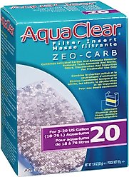 AquaClear Mini Zeo-Carb Filter Insert, Size 20