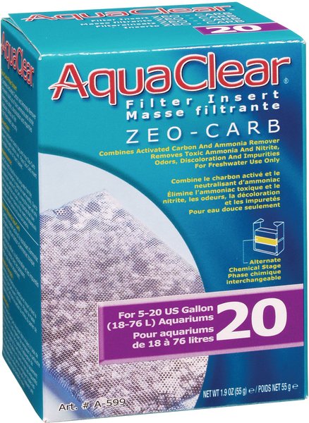 AquaClear Mini Zeo-Carb Filter Insert, Size 20 slide 1 of 1